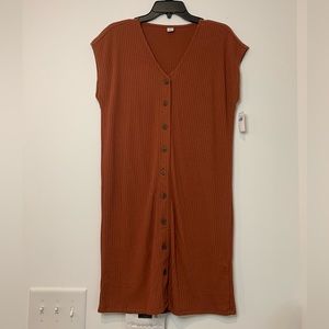 NWT Old Navy Red Button Dress